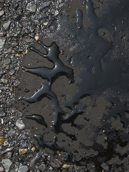 "Modern Dance in Black" - Dr. Tom's parking space, 2016