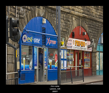 "Fry Up Shops" Built In the Underside Of a A Bridge" - London, UK, Digital, 2017