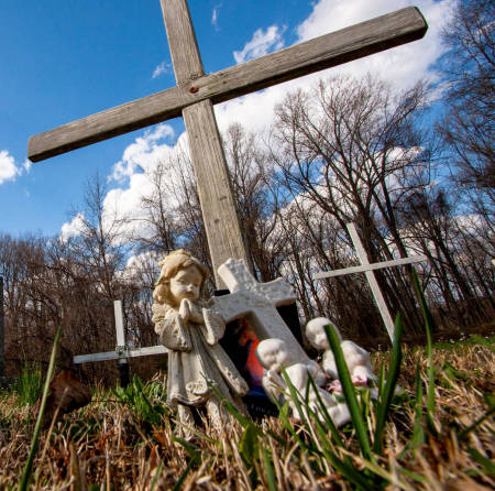 "Public Field" - Sacred Heart Cemetery, Public Field, Bowie, MD, Digital, 2000
 